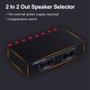 Speaker Selector, 2 in 2 Out Speaker Selector Switch Audio