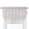 Stylemaster Elegance 60 by 24-Inch Sheer Voile Ascot Valance, Gold