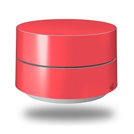 Skin Decal Wrap for Google WiFi Original Solids Collection Coral (Google WiFi NOT Included) by WraptorSkinz