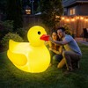 Hungdao 1 Pack 4 Feet Christmas Light up Inflatable Duck