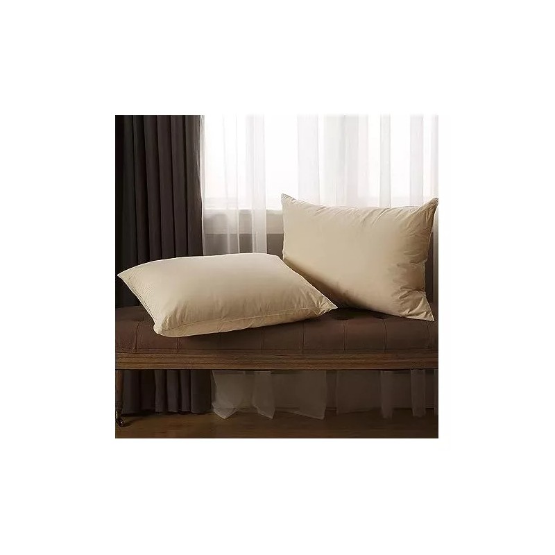 AllerEase Almohadas Jumbo 50x71cm Orgánicas 100% Algodón 2 Pzas