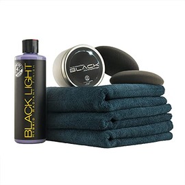 Chemical Guys Kit de Mantenimiento de Pintura Negra y Oscura con Cera, Esmalte y Toallas HOL-201