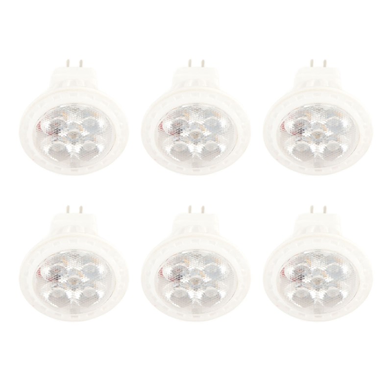 6Pcs MR11 LED Light Bulb 4W GU4 Dual Pin Bulb