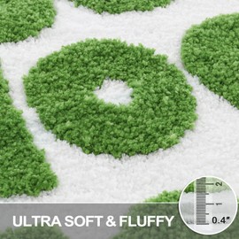 Lukinbox You Look Good Green Bathroom Rugs Mat, Super Soft Absorbent Bath Mats for Bathroom, Luxury Small Funny Non-Slip Washable Microfiber Bath Rugs Door Mat for Floor Shower Tub, 20"x24"