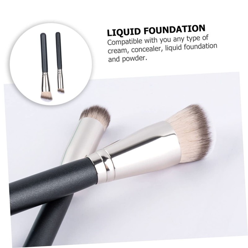 Baluue 4pcs Makeup Brush for Liquid Foundation Concealer Powder Save