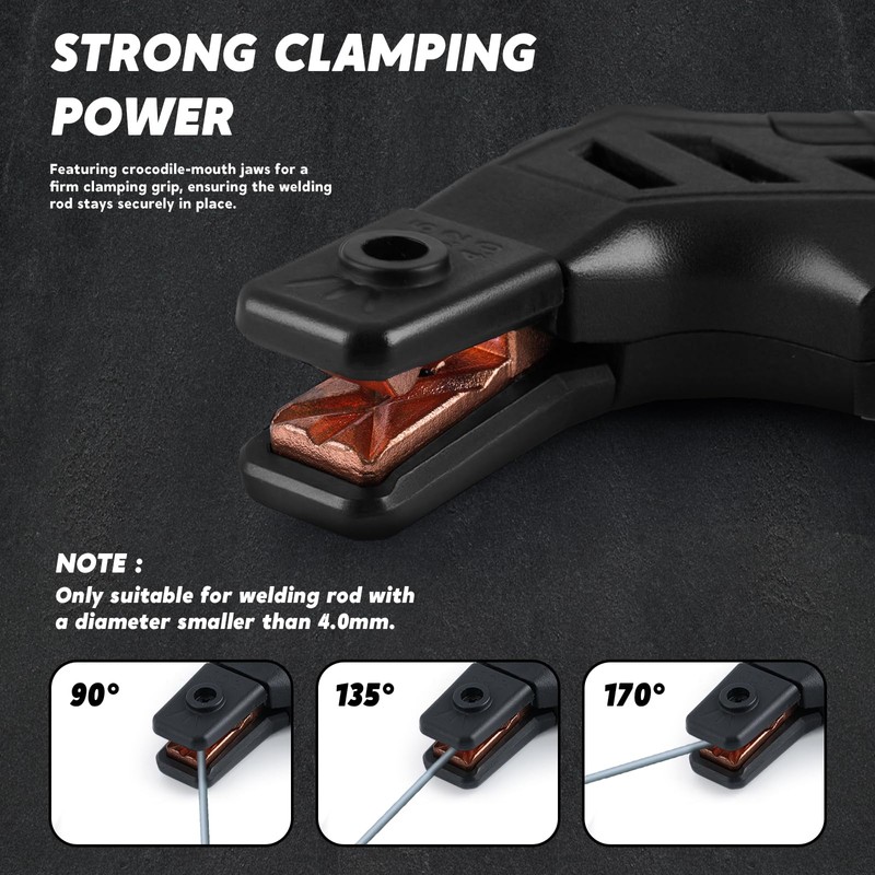 AuntyFey Welding Electrode Holder, 600 Amp Welding Stinger Rod Holder