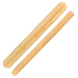 Bamboo French Style Rolling Pin Assortment - 1 Thick/1 Thin w/Rounded Ends - 1 Each