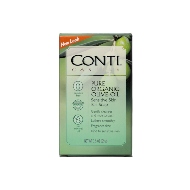 Conti Castile Pure Organic Olive Oil Sensitive Skin Bar Soap
