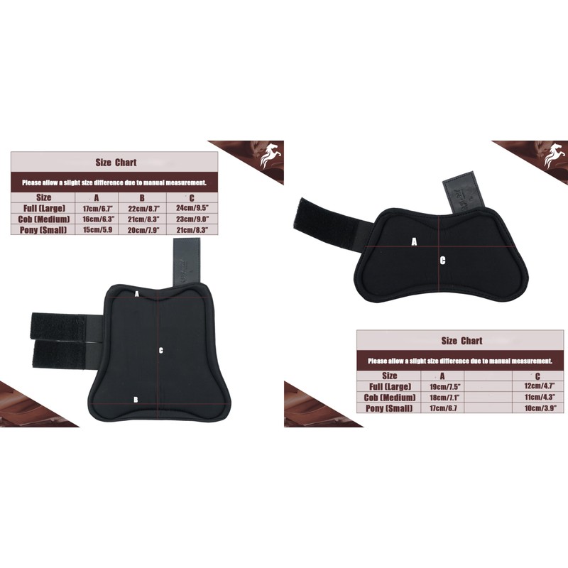QMYBROW Horse Tendon Brushing Boots Open Front & Fetlock Boot