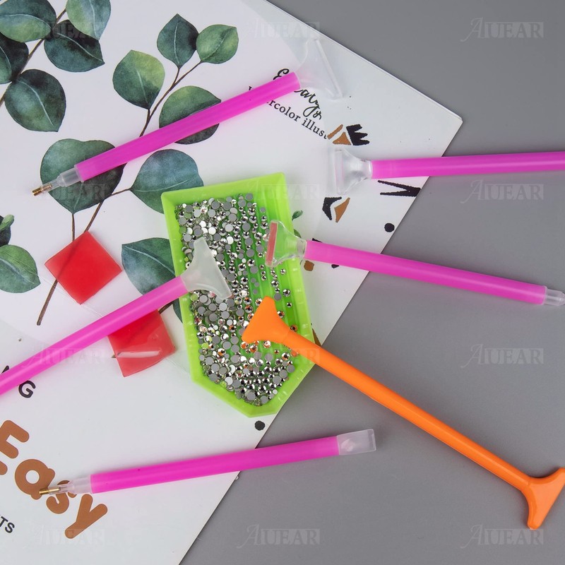 AUEAR, 8 Pack 5D Diamond Art Painting Embroidery Pen Set