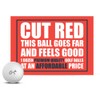 Cut Red Golf Balls - Premium, Soft Core Golf Ball