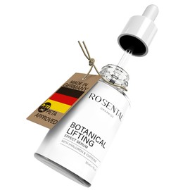 ROSENTAL Organics Natural Botanical Lifting Effect Serum with Hyaluronic Acid and Caffeine Anti-Wrinkle Face Care - Hyaluronic Acid Face Serum - Moisturising Serum - Anti-Ageing Natural Cosmetics (30