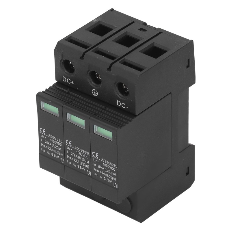 DC Surge Protector 40KV 3P Quick Response Flame Retardant Modular