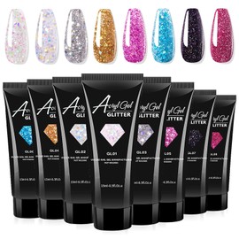 Yimart Poly Nail Gel,15ML Gel Builder for Nails,Glitter Gel Nail Builder,Gel Nail Extension,Nail Color Gel Multifunctional Long-Lasting Easy to Use for Nail Salon DIY at Home (Glod, 0.5 fl.oz)