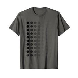 Geometric Circle Shapes Geometry Art Grid Pattern Distressed T-Shirt