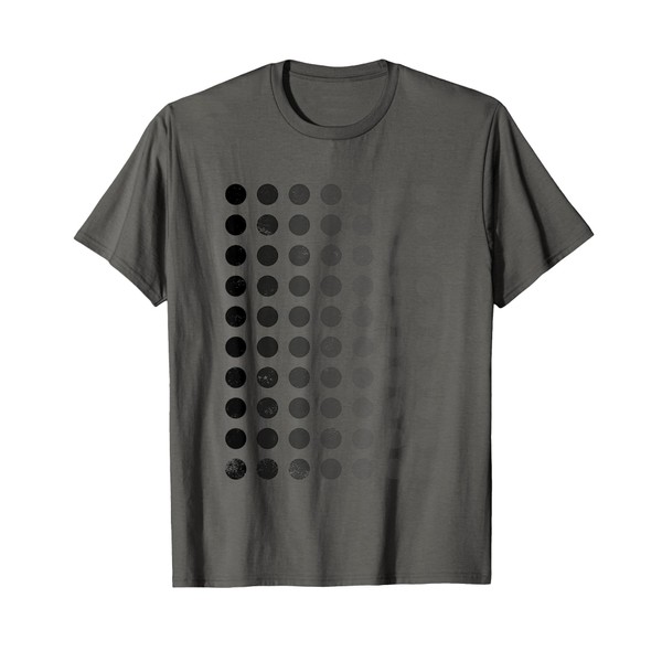 Geometric Circle Shapes Geometry Art Grid Pattern Distressed T-Shirt
