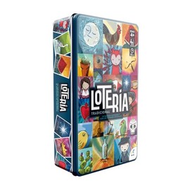 Novelty Board Game Lotería Tradicional, Caja Metálica                                                                                                 