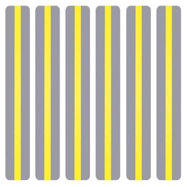 12 Pieces Yellow Guided Reading Strips Overlay Hightlight Bookmarks Help with Dyslexia for Children and Teaching supply