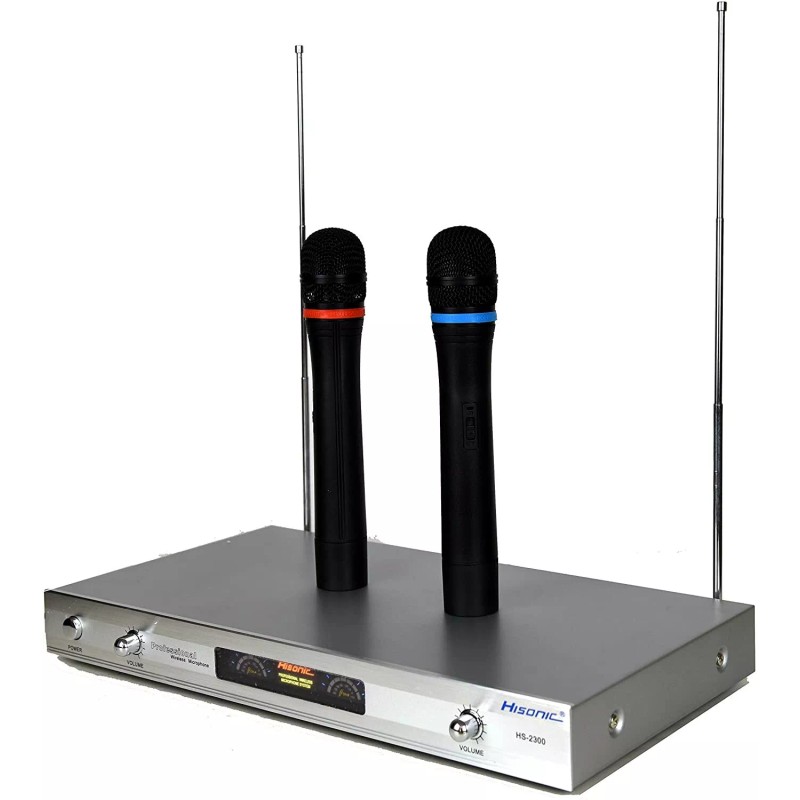 Hisonic HS2300 Wireless Microphone System with 2 Handheld Microphone