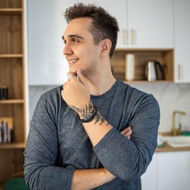 To My Son Love You Forever Leather Bracelet, Son's Infinity Knot Bracelet From Mom Forever Linked Together Bracelets for My Son Stainless Steel Engraved Jewelry for Birthday Christmas（Beads Style）