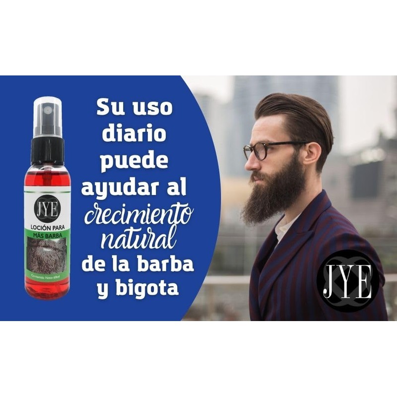 JYE 3 Lociones Doblemente Concentrada Crecimiento De Barba Y Bigote
