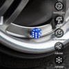 Wanheart 4PCS Dice Style Car Wheel Tire Valve Caps,Universal Aluminium