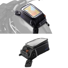 Leopauto Motorcycle Tank Bag,Large Capacity Motorcycle Tank Bag with Clear Top Pocket for Everyday Riding