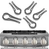 HKYLRAT 5Pcs ﻿Gas Stove Knob Locks, Safety and Proofing Proof