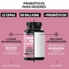Probiticos Mujer 60 Billion Prebiticos Inulina de Agave 12 Cepas