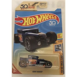 Hot Wheels SUPER TREASURE HUNT Bone Shaker 2018 50th Anniversary Race Team
