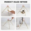 SUJIAMEI Incense Detachable Brass Pyramid Stand with Cotton Grid Cloth｜Crystal