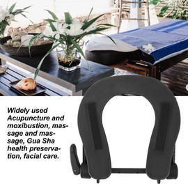 마사지 테이블 얼굴 머리 받침 후크 루프 패스너, 조절식 설치, 침대 스탠드, 미용실용 Massage Table Face Headrest Hook Loop Fastener, Adjustable Mount, Bed Stand, Salon Use [01 black]