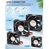 Wathai 120mm x 25mm DC 12V Waterproof Fan Dual Ball
