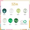 100pcs Green Balloons Set, 12 Inch Metallic Emerald Dark Green