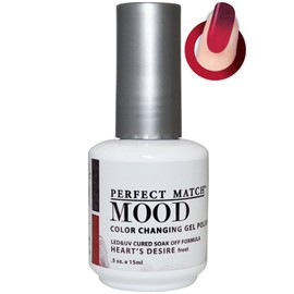 LeChat - Perfect Match Mood Gel Polish - Heart’s Desire - (0.5 Ounce) - Frost Finish - Changes with Temperature - Long Lasting