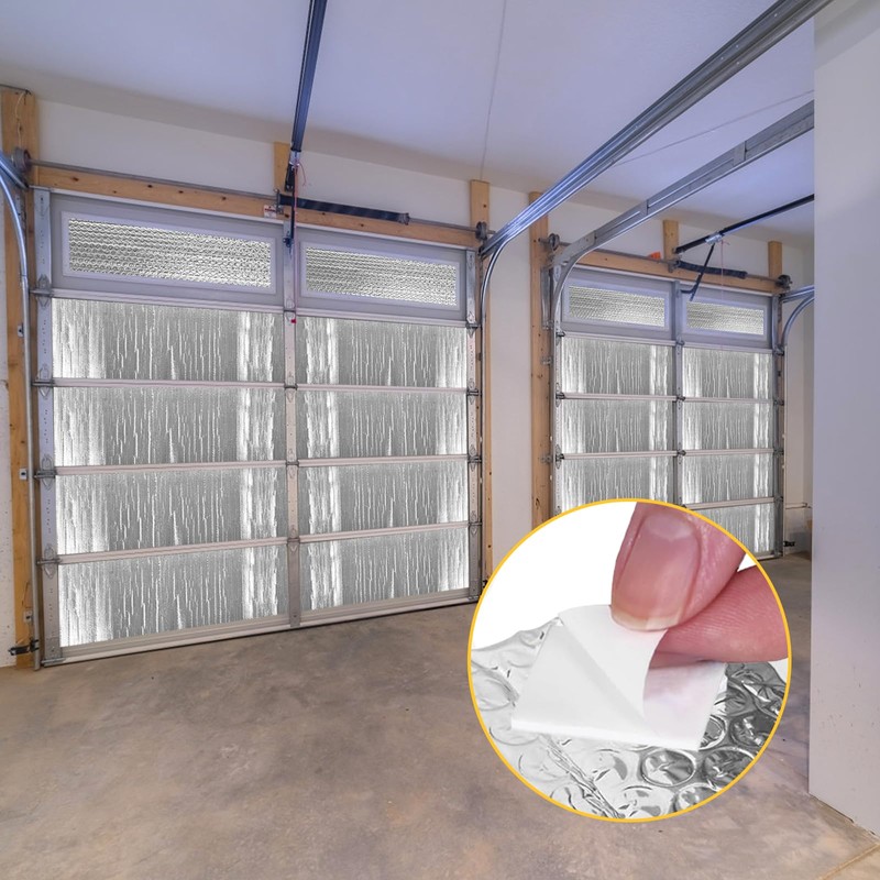 ZUIWAN 6MM Thick Garage Door Insulation Kit - 16P Reflective