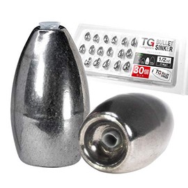 Funks Value Set of 30 Tungsten Bullet Sinkers TG Sinkers 1/2oz 14g
