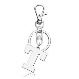 Initial Letter Keychain Letter T Alphabet Keyring for Handbag Wallet Purses Backpack Metal Letter Key Ring for Women Men Stainless Steel Letter Pendant Car Keyring Christmas Birthday Graduation Gifts