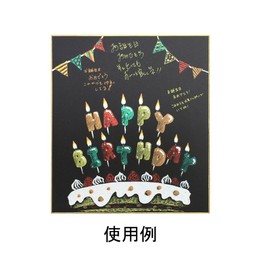 Nagatoya Shoten Color Shikishi Kuro 1 Piece Poly Set of 5 Shi-91