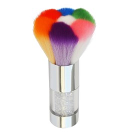 bouti1583 Convenient Colorful Nail Art Dust Brush Remover Cleaner For Acrylic & UV Nail Gel Powder Rhinestones Makeup Foundation
