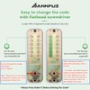 ANNFUZ Mechanical Keyless Keypad Entry Door Knob Lock with Bolt,Single-Sided