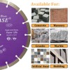 Meacase 9 inch General Purpose Segmented Diamond Saw Blade for