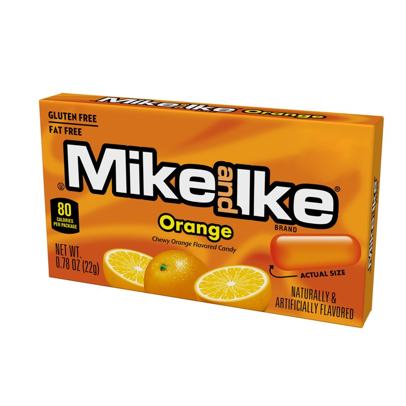 Mike and Ike Orange Candy, 0.78 Ounce Box (Pack of