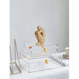 8668 Multi-purpose Storage Boxes. Modern Acrylic Decorative Boxes to store Jewelries, Accessories, Keepsakes.