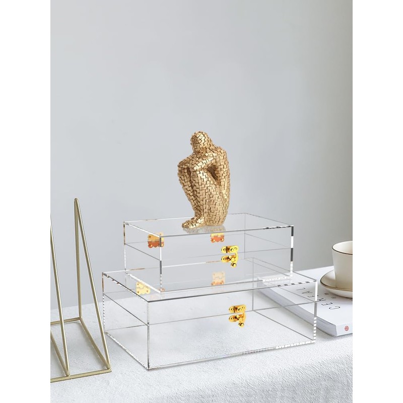 8668 Multi-purpose Storage Boxes. Modern Acrylic Decorative Boxes to store