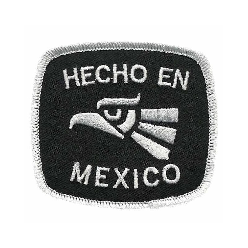 Souvenir Kingdom Hecho En Mexico Iron on Patch 3″ White