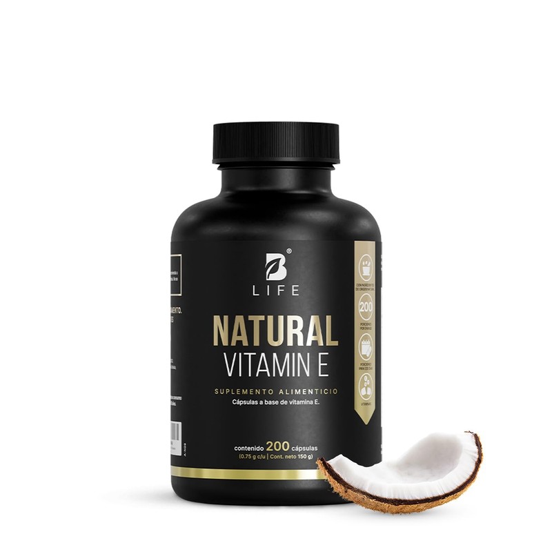 B Life Vitamina E y Biotina | 200 Cápsulas Blandas