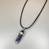 VIE VIE Double Point Pencil Pendant, Black String (Sodalite)
