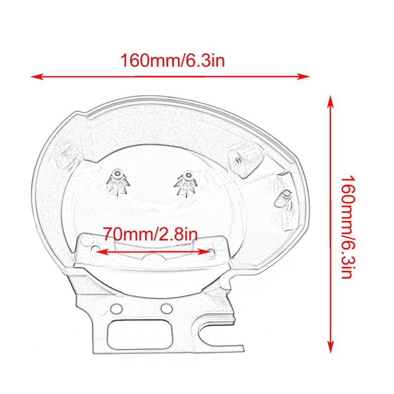 Speedometer Rear Case Stable Tachometer Gauge Cover Replacement for FZ6N