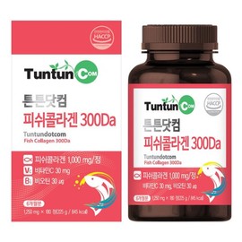 Tuntun.com 튼튼닷컴  피쉬콜라겐 300Da 1250 mg x 180 정(845 kcal) (6개월분) Tuntun.com Fish Collagen 300Da 1250 mg x 180 Tablets (845 kcal) (6 Months Supply)